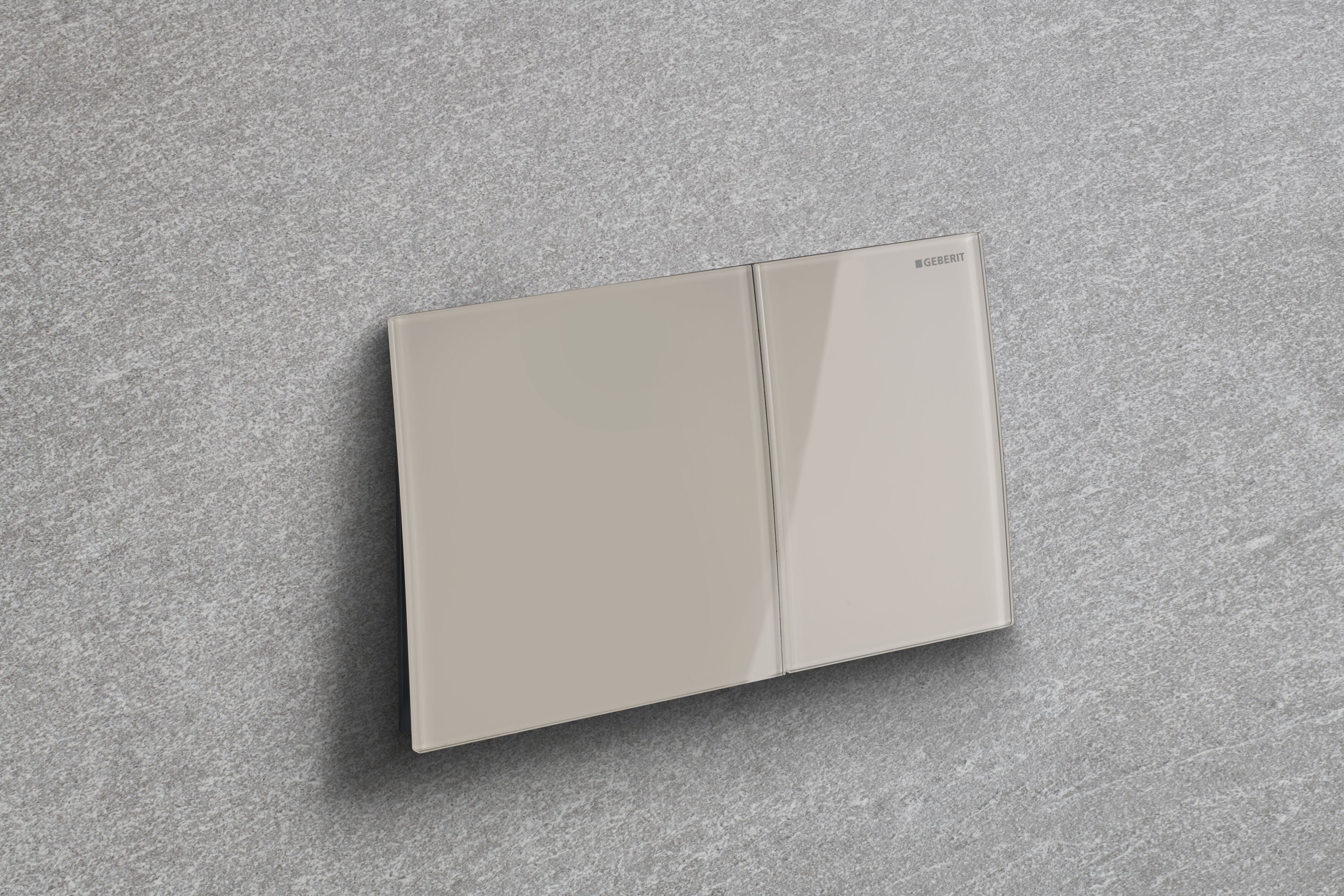 Plaque de déclenchement Geberit Sigma70 / Verre brillant gris sable