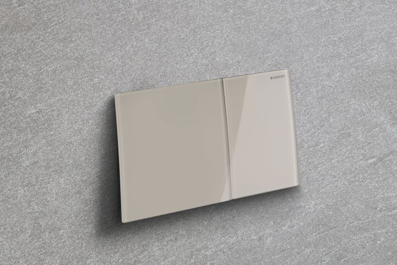 Plaque de déclenchement Geberit Sigma70 / Verre brillant gris sable