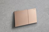 Geberit Sigma70 plaque de déclenchement, Or rouge brossé, Easy Clean, Anti-Traces de doigt, minimaliste.