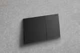 Geberit Sigma70 plaque de déclenchement noir chromé brossé Easy Clean Anti-Traces de doigt.