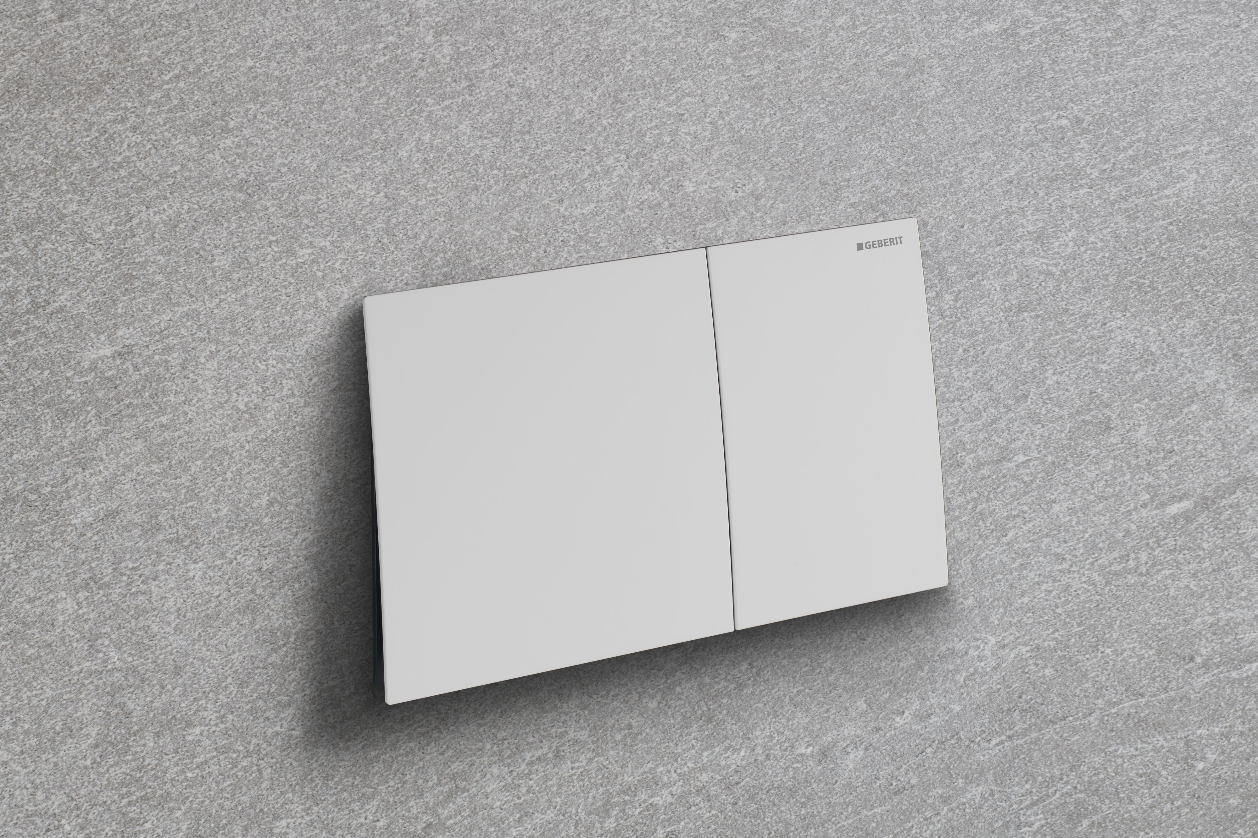 Plaque de déclenchement Geberit Sigma70 / Blanc mat / Revêtement Easy Clean + Anti-Traces de doigt