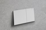 Geberit Sigma70 plaque de déclenchement, blanc mat, revêtement Easy Clean et Anti-Traces de doigt.
