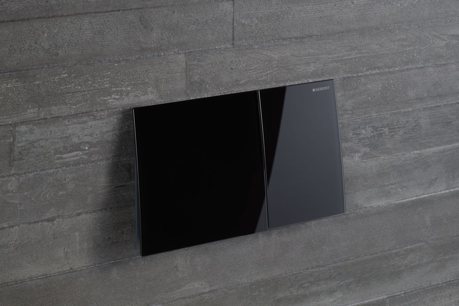 Plaque de déclenchement Geberit Sigma70 / Verre brillant noir — vue 4