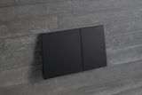 Geberit Sigma70 plaque de déclenchement, noir mat, revêtement Easy Clean, Anti-Traces de doigt intégré.