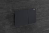 Geberit Sigma70 plaque de déclenchement, noir mat, Easy Clean, Anti-Traces de doigt, WC.