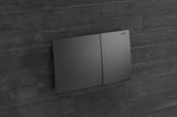 Geberit Sigma70 plaque de déclenchement, noir chromé brossé, Easy Clean, Anti-Traces de doigt.