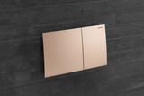 Geberit Sigma70 plaque de déclenchement, Or rouge brossé, Easy Clean, Anti-Traces de doigt, deux boutons.