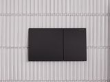 Geberit Sigma70 plaque de déclenchement, noir mat, revêtement Easy Clean, Anti-Traces de doigt.