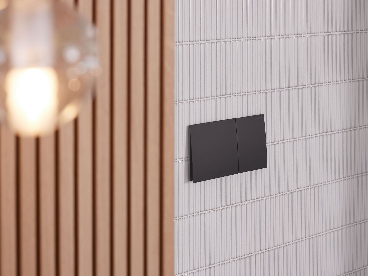 Plaque de déclenchement Geberit Sigma70 / Noir mat / Revêtement Easy Clean + Anti-Traces de doigt — vue 4