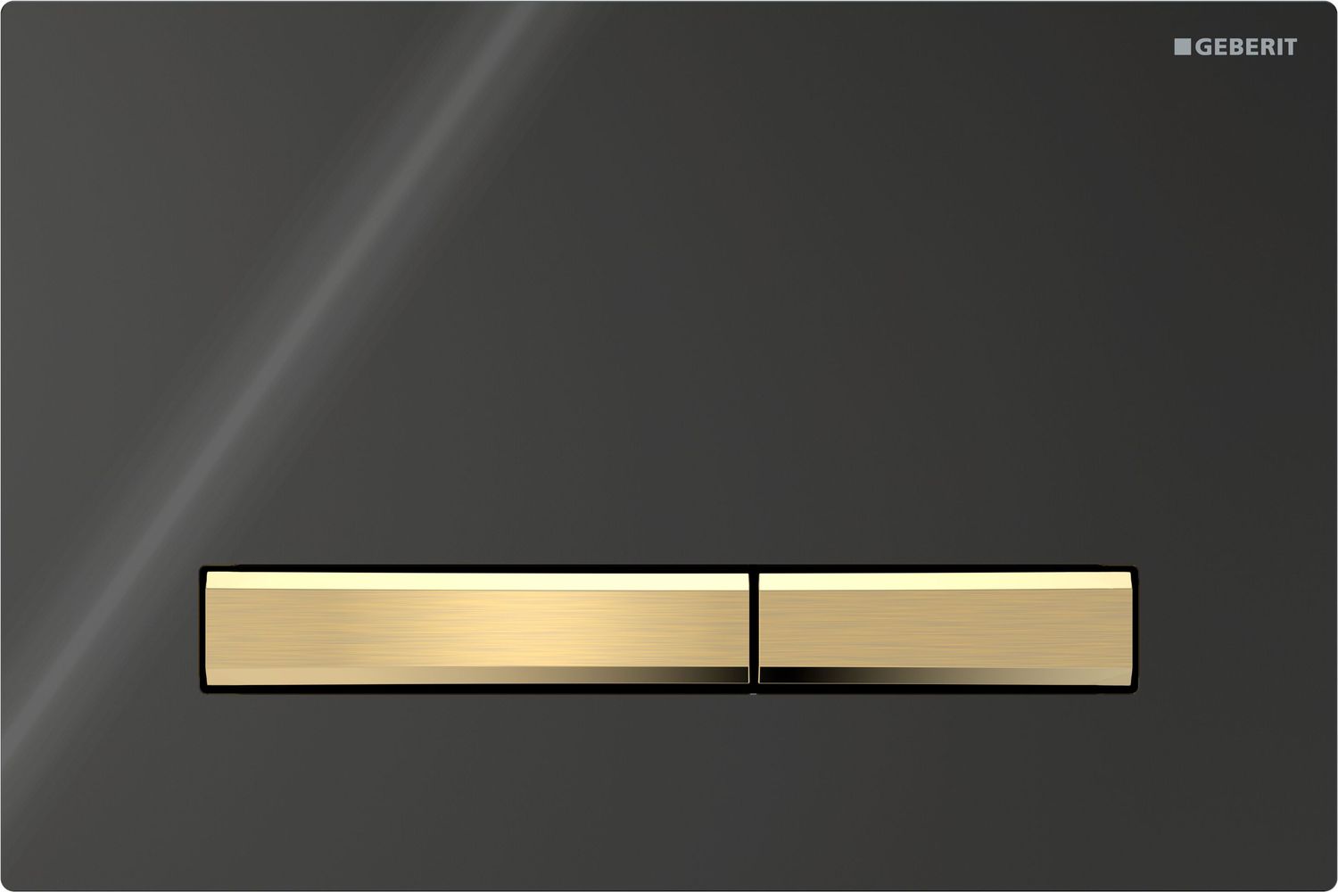 Geberit Sigma50 Flush Plate / Black - Brass