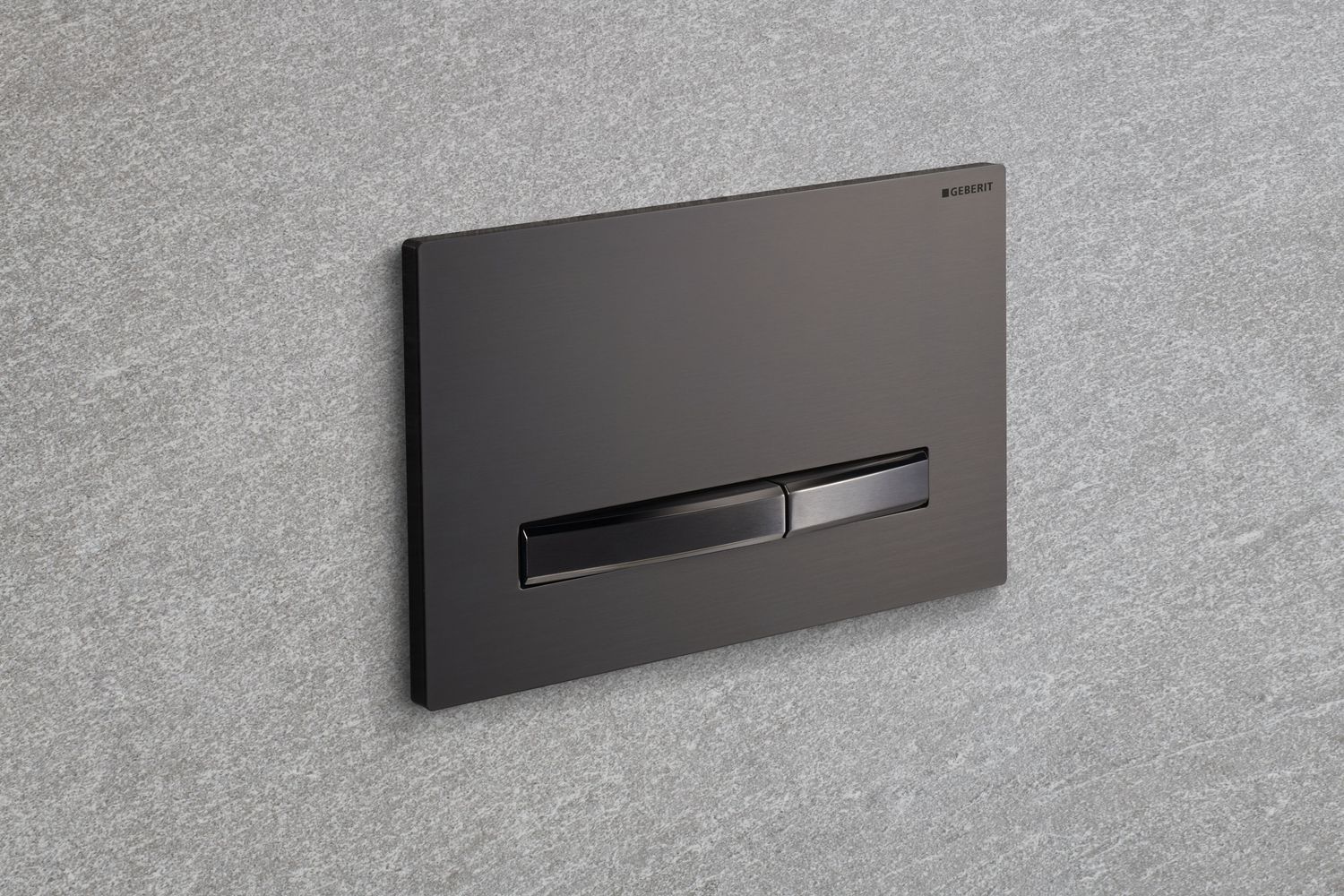 Geberit Sigma50 Actuation Plate / Brushed Chrome Black - Chrome Black