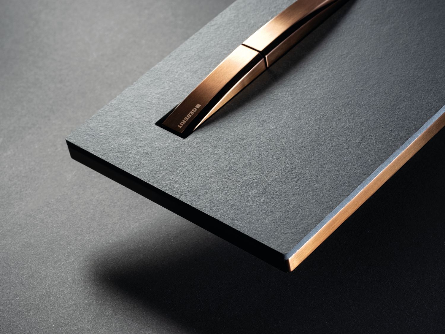 Geberit Sigma50 Flush Plate / Mustang Slate - Rose Gold