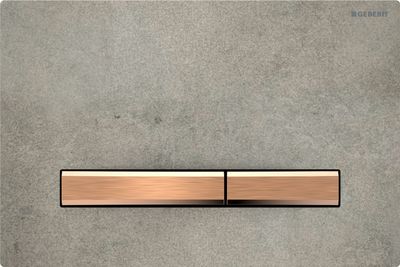 Geberit Sigma50 Flush Plate / Concrete Look - Red Gold