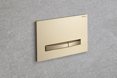 Geberit Sigma50 Flush Plate / Brushed Brass - Brass