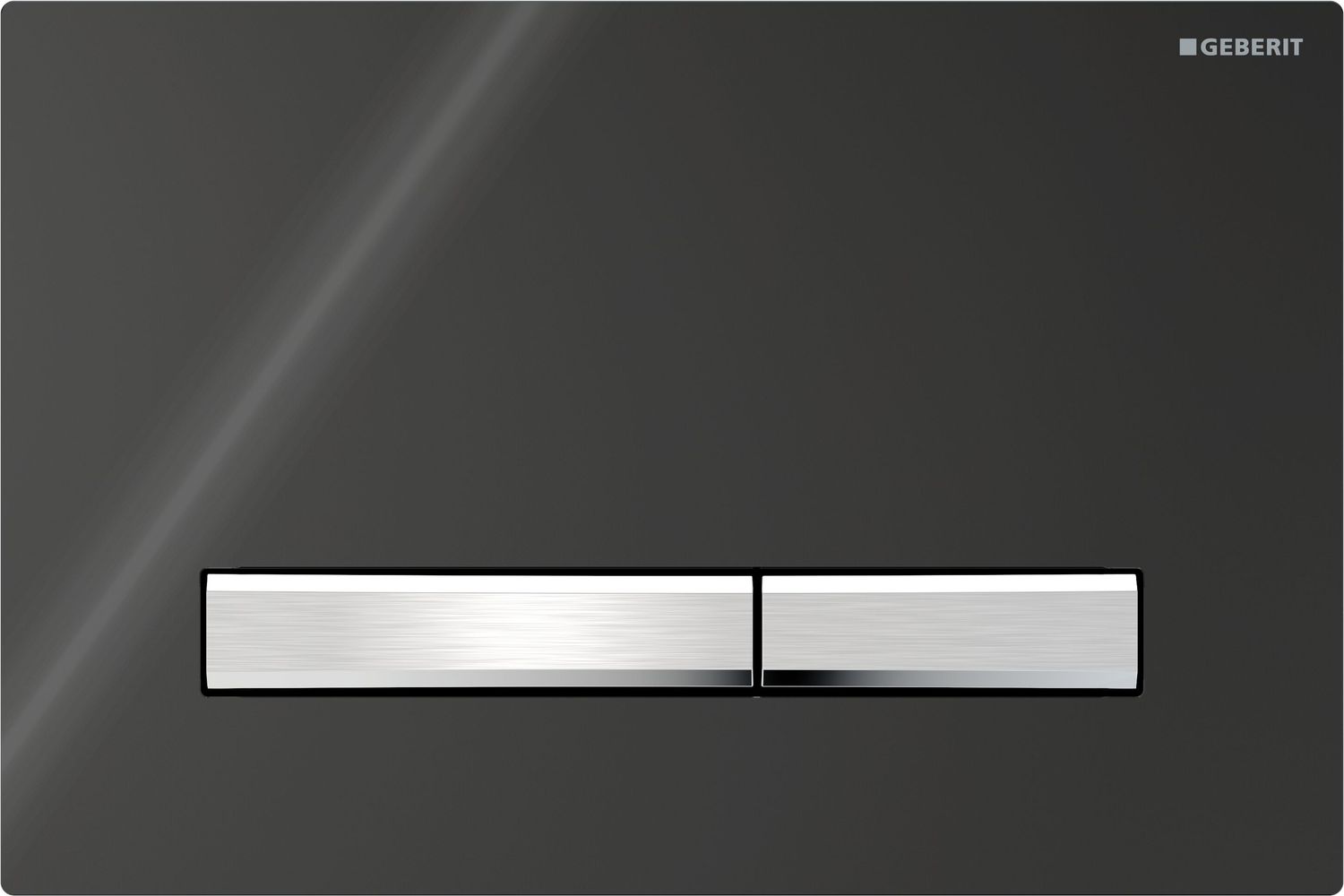 Geberit Sigma50 Flush Plate / Black - Chrome