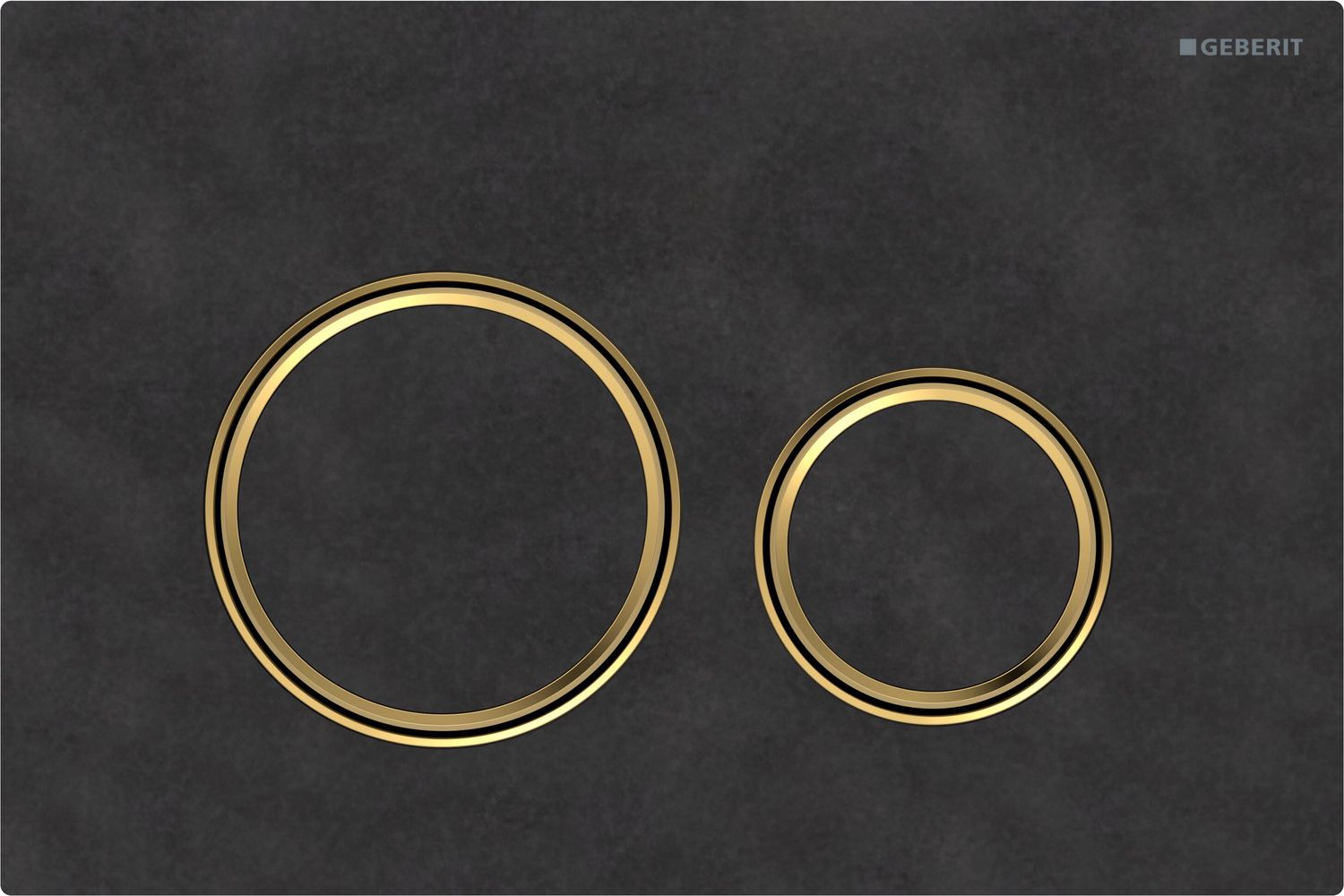 Geberit Sigma50 Flush Plate Round / Mustang Slate - Brass