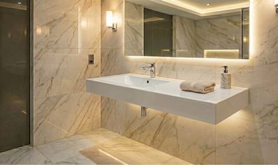 Spazio Washbasin Countertop 120 cm Offset