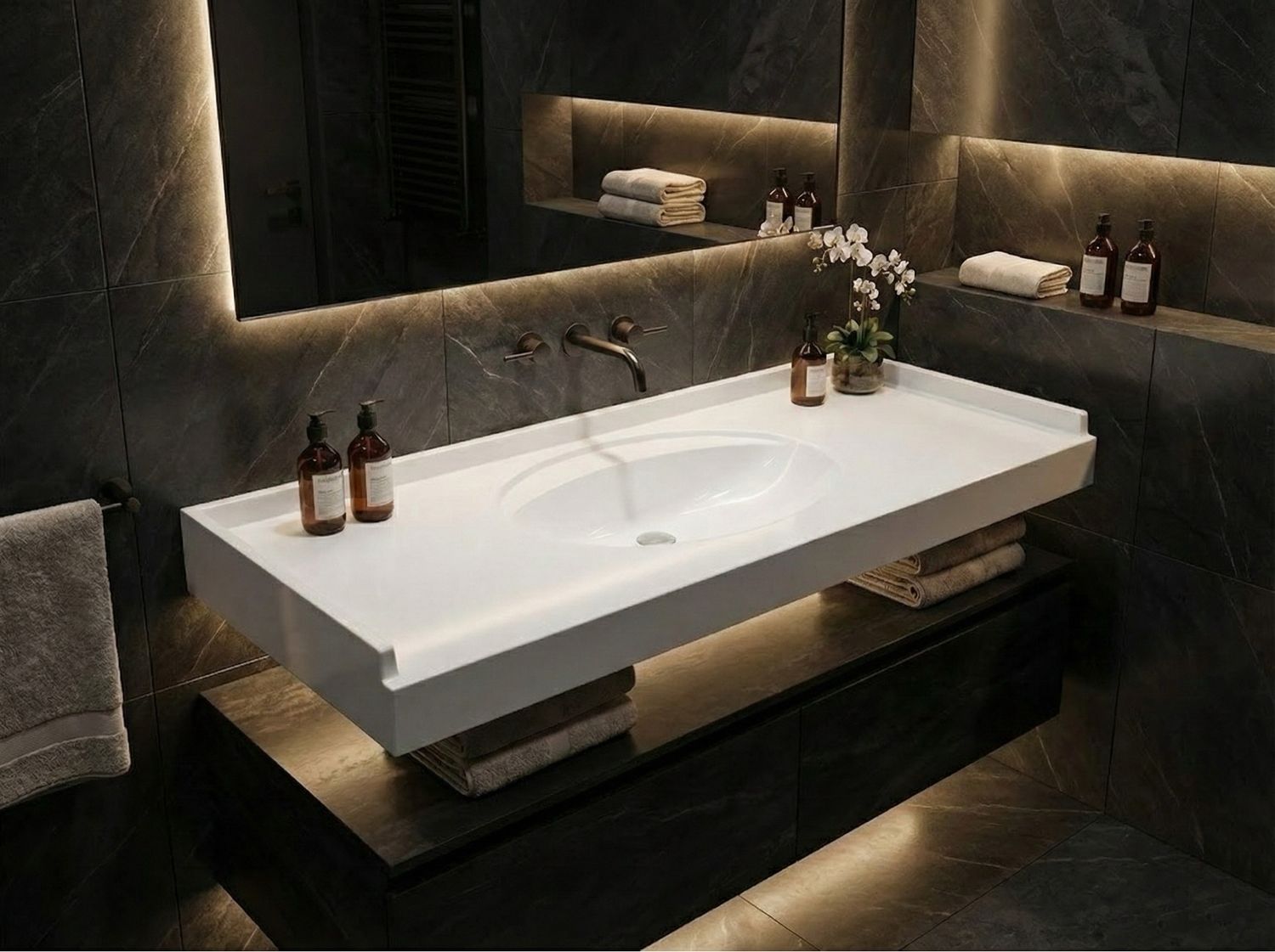 Vanity top Majestic 109 cm — Product view 2