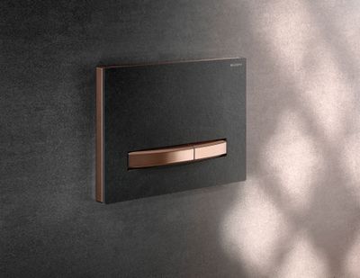Geberit Sigma50 Flush Plate / Mustang Slate - Rose Gold