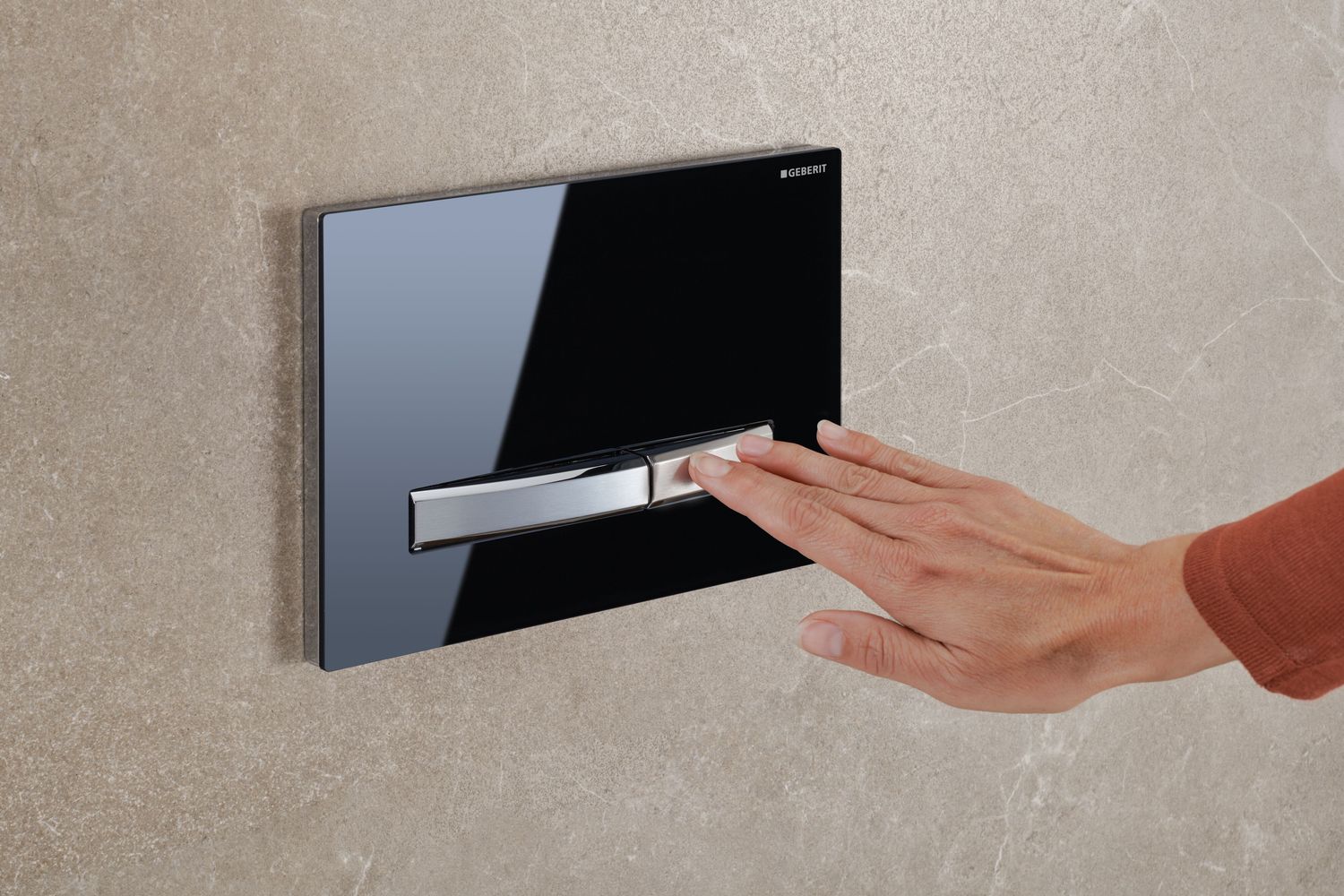 Geberit Sigma50 Flush Plate / Black - Black Chrome