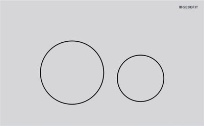 Geberit Sigma40 Actuation Plate / Matte White