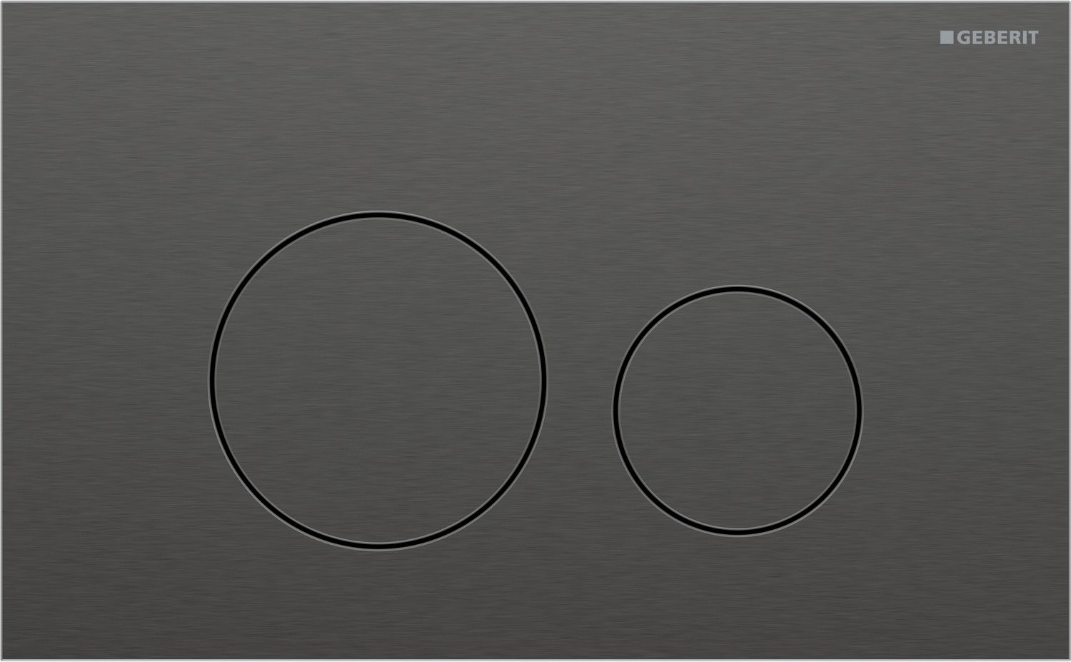 Geberit Sigma40 Flush Plate / Brushed Black Chrome