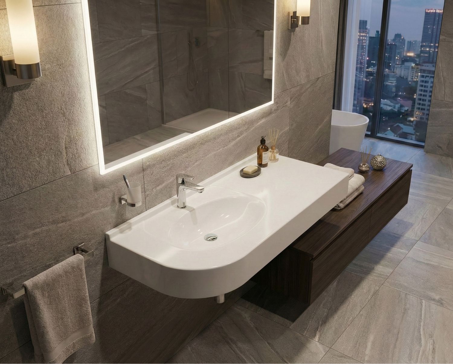 Capri 100 cm Washbasin Countertop