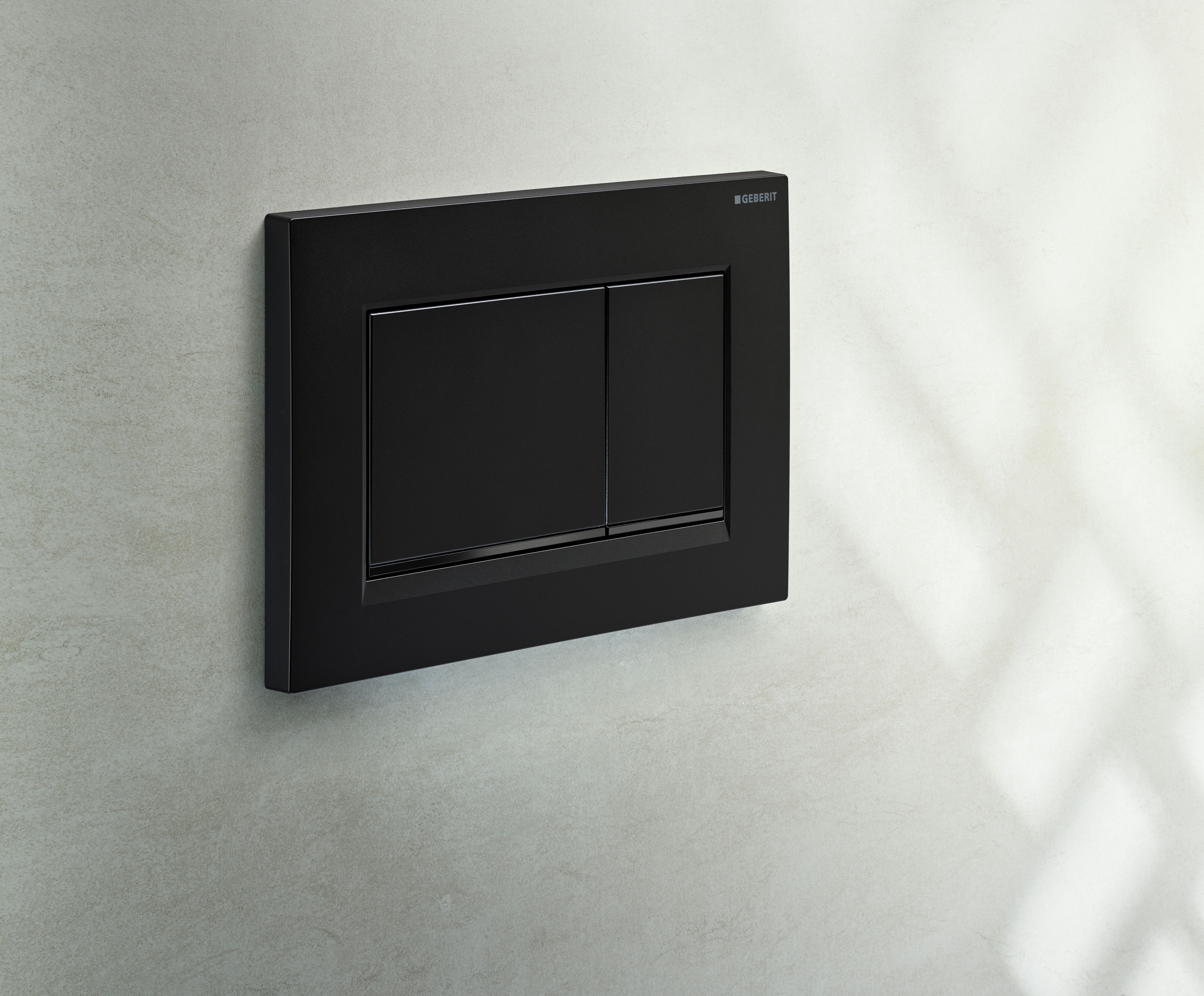 Plaque de déclenchement Geberit Sigma20 square / Noir - bandes design : noir mat