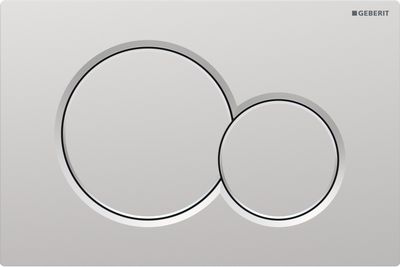 Geberit Sigma01 Flush Plate Round / Matt Chrome Lacquered