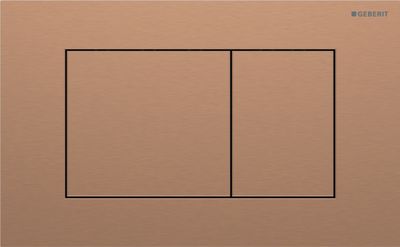 Geberit Sigma40 square flush plate / Brushed rose gold / Easy Clean coating + Fingerprint resistant