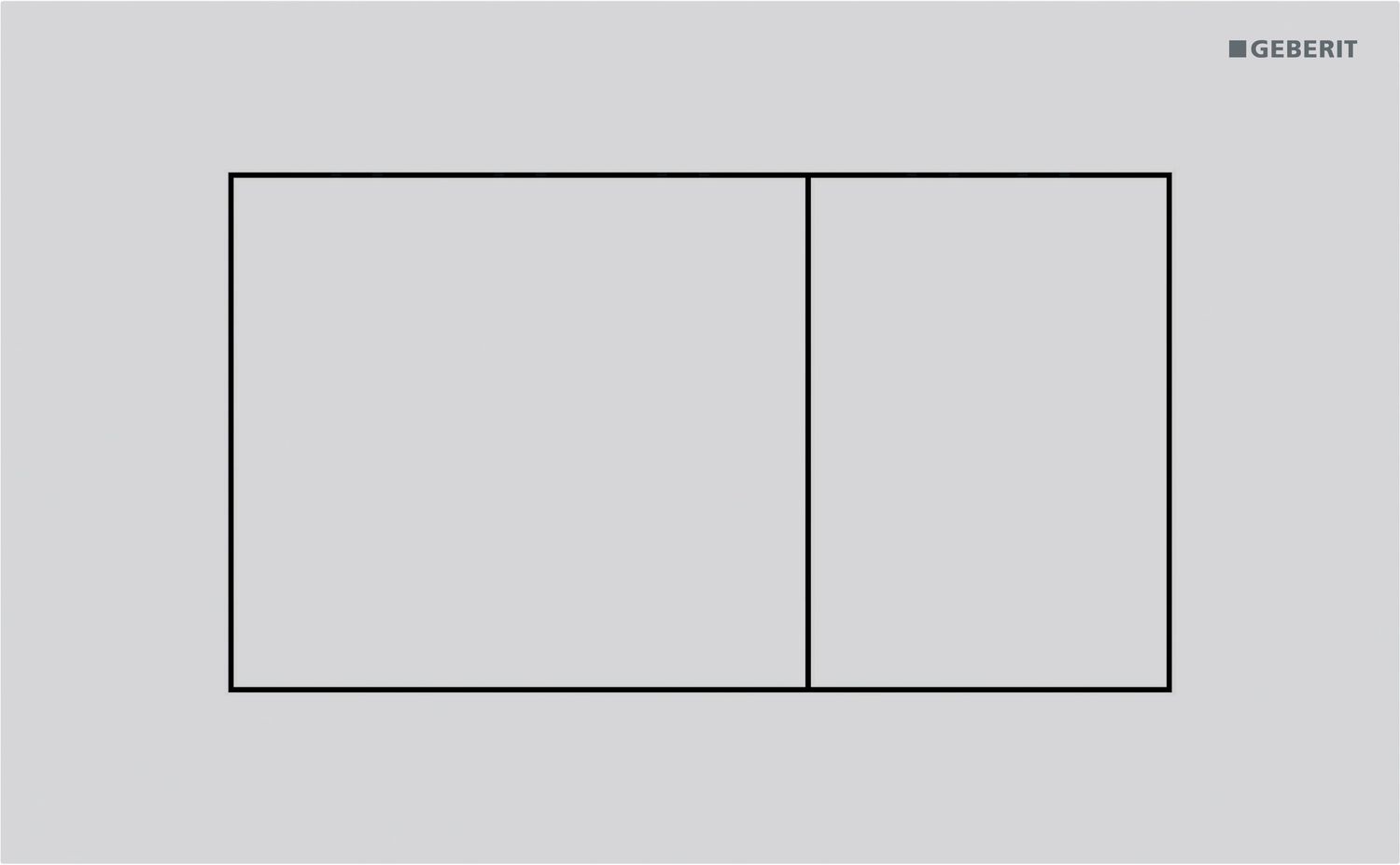 Geberit Sigma40 Flush Plate Square / Matte White / Easy Clean Coating + Fingerprint Resistant