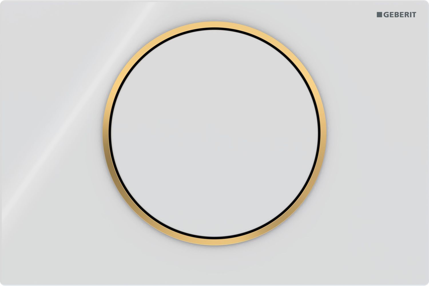 Geberit Sigma10 Actuation Plate / White Gold