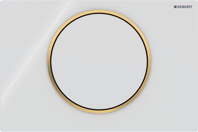 Geberit Sigma10 Actuation Plate / White Gold