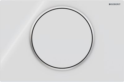Geberit Sigma10 Actuation Plate / White Chrome
