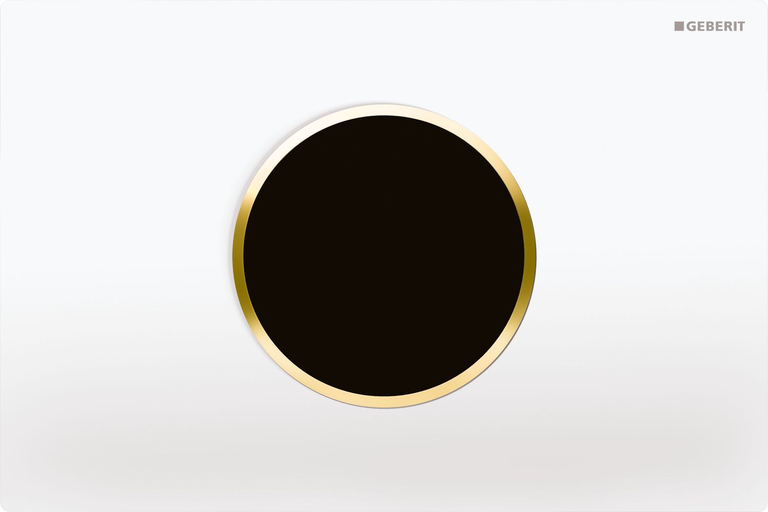 Plaque de déclenchement infrarouge Geberit Sigma10 électronique pour réservoir à encastrer Sigma 12 cm / Blanc doré