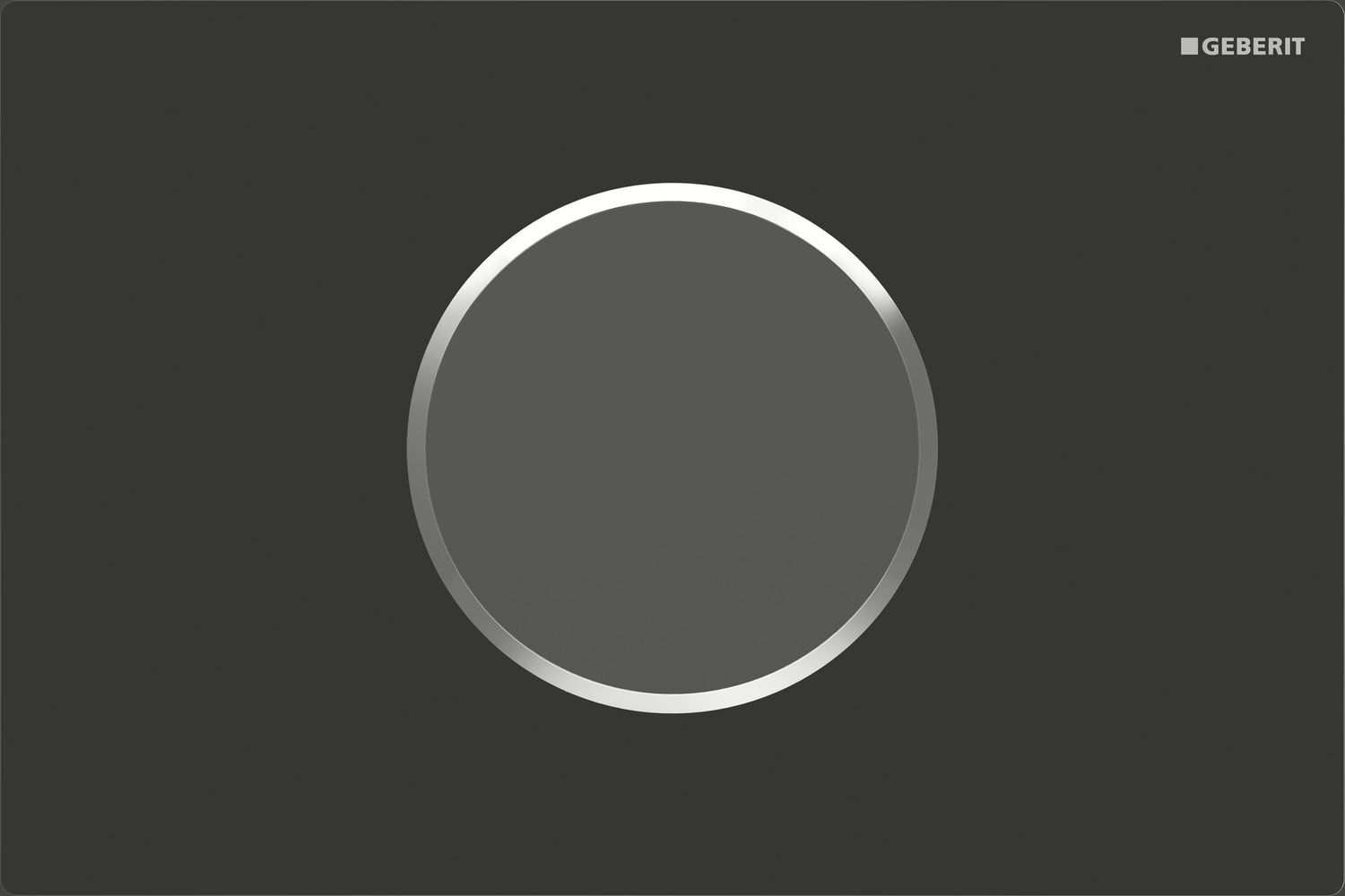 Plaque de déclenchement infrarouge Geberit Sigma10 électronique pour réservoir à encastrer Sigma 12 cm / Noir chromé