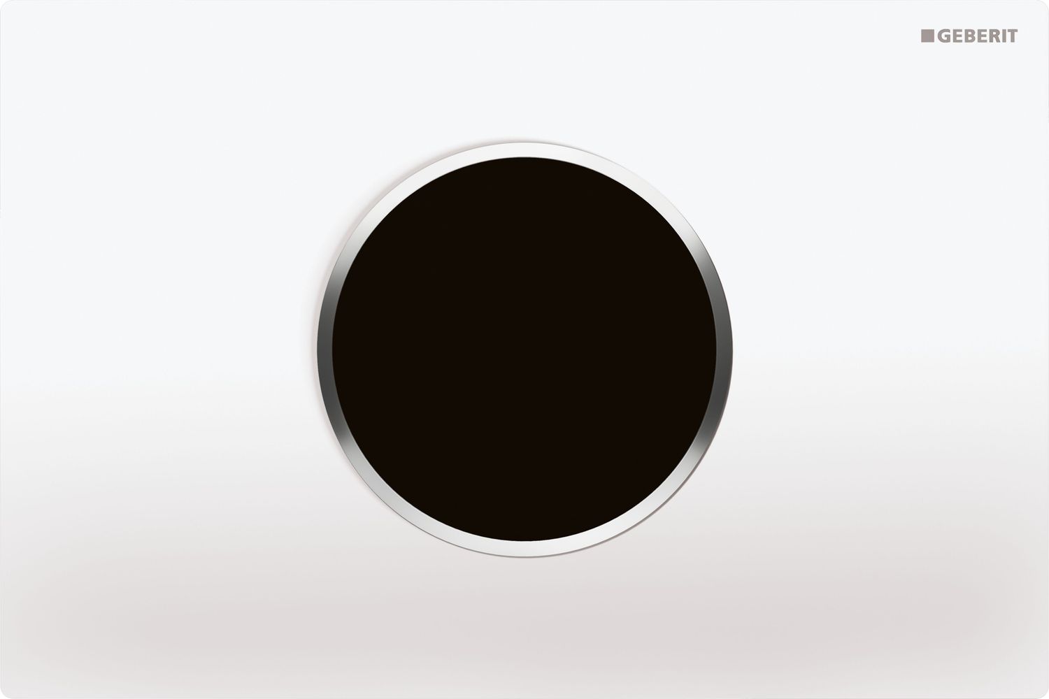 Plaque de déclenchement infrarouge​ Geberit Sigma10 électronique   pour réservoir à encastrer Sigma 12 cm / Blanc - Chromé brillant