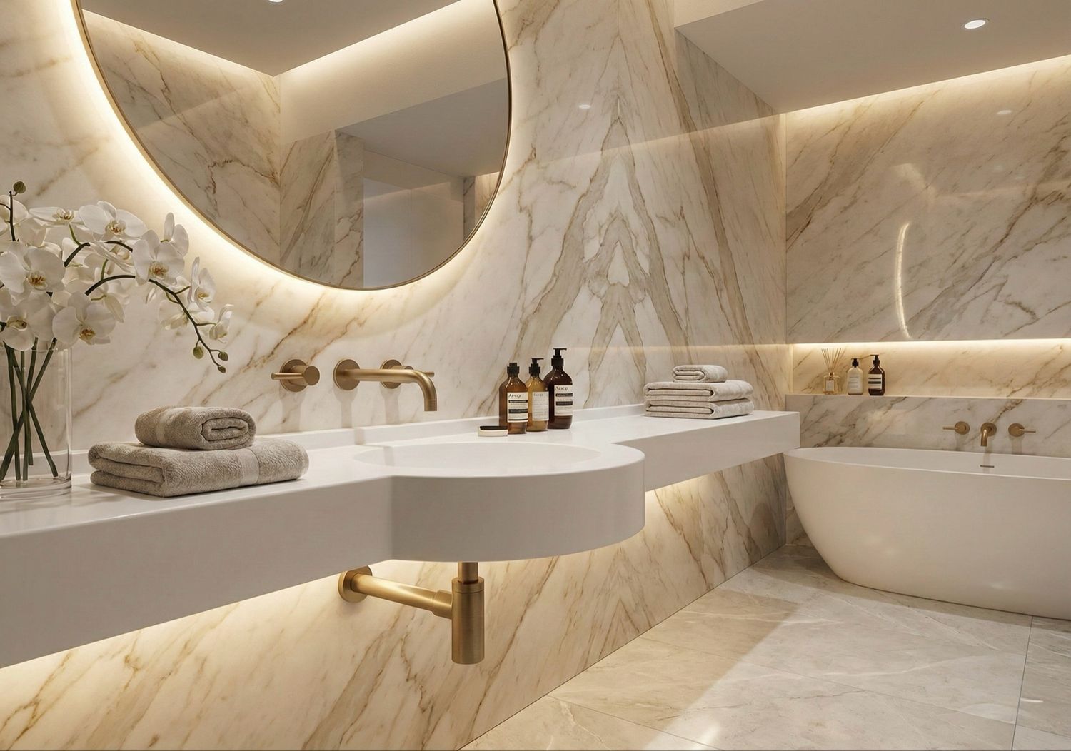 Maido 170 cm Washbasin Countertop