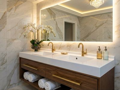 Vita Double Basin Countertop 160 cm