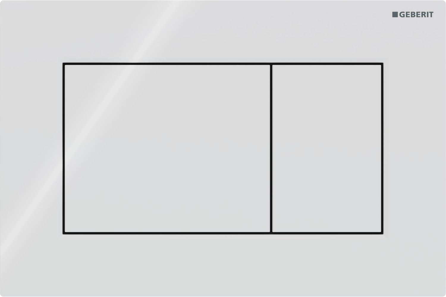 Geberit Sigma01 Square Trigger Plate / Alpine White