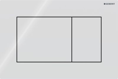 Geberit Sigma01 Square Trigger Plate / Alpine White