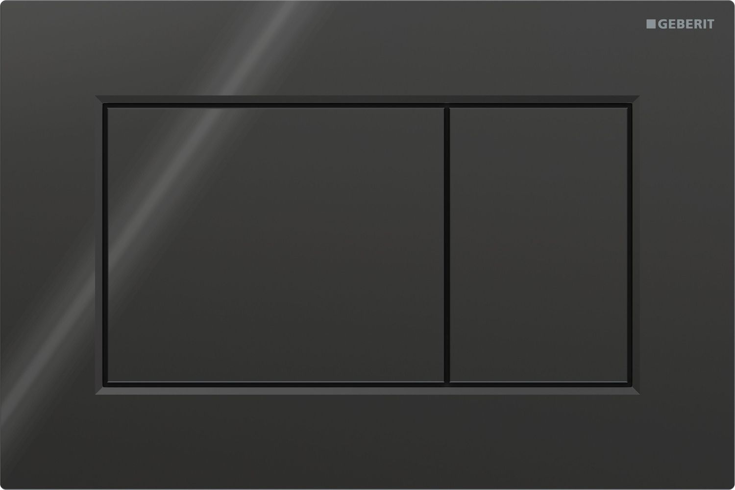 Geberit Sigma01 Square Flush Plate / Black