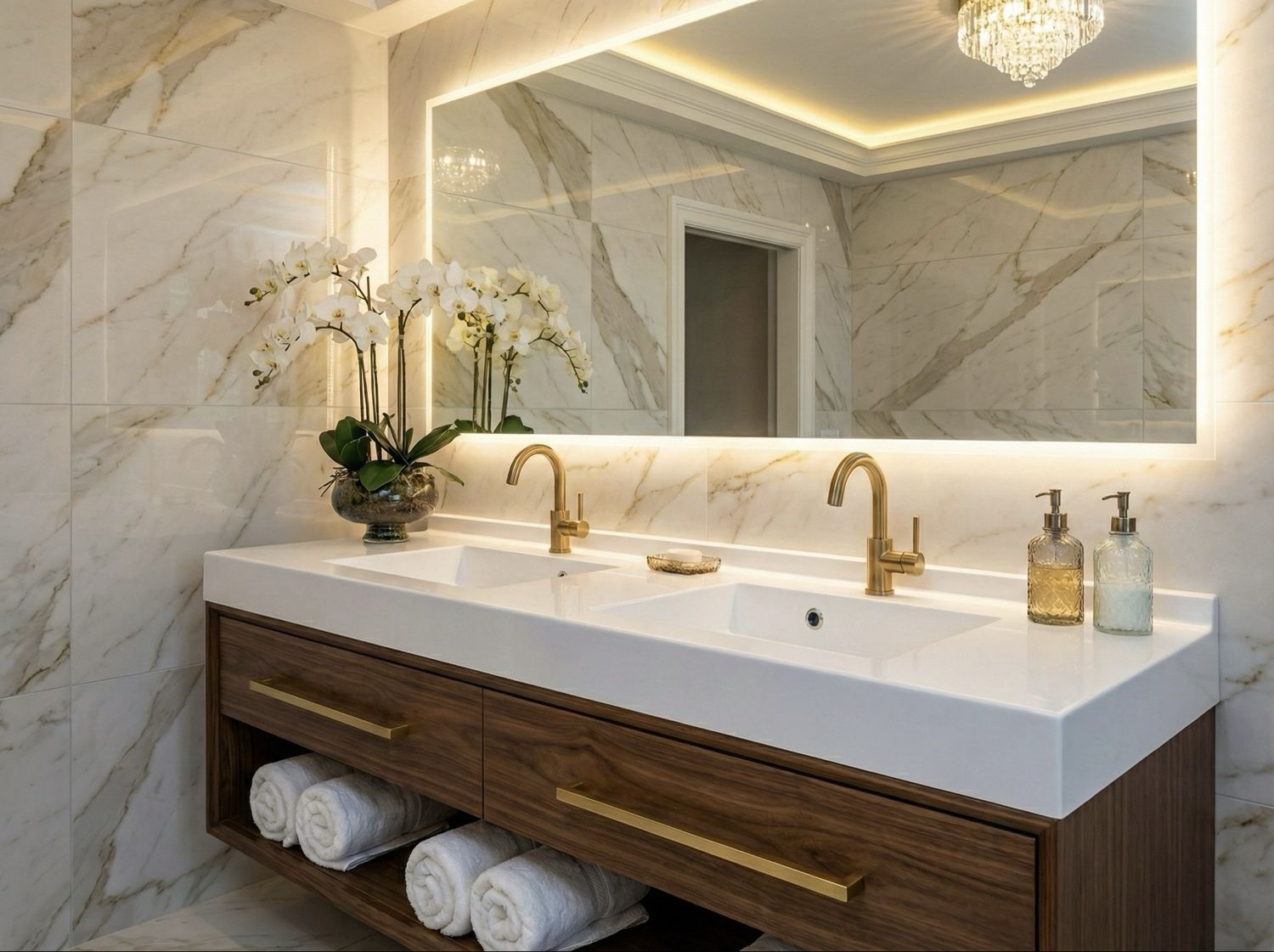 Vanity top double Vita 160 cm — Product view 5