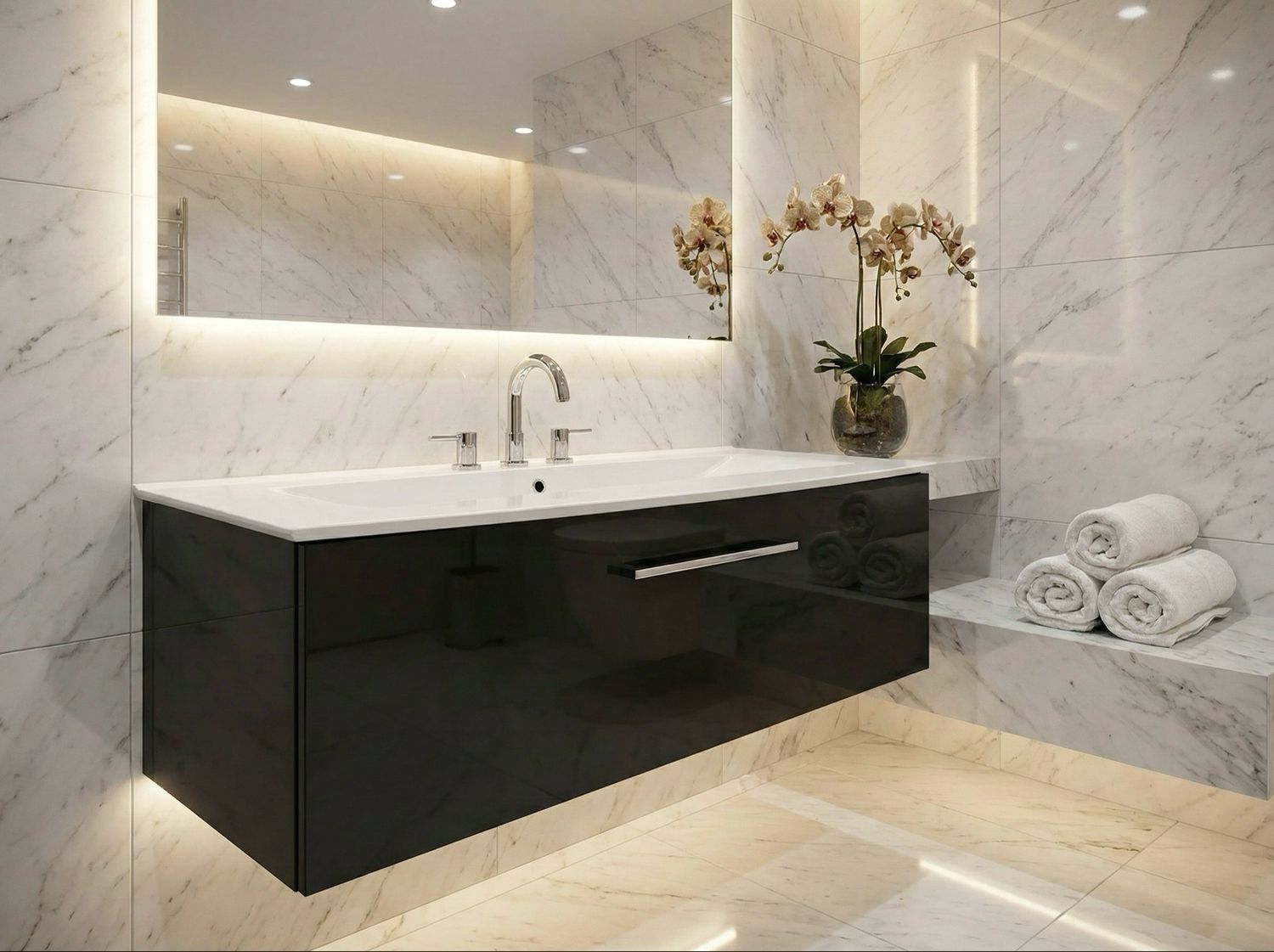 Bathroom Furniture Lido 122 cm with one drawer (without basin)