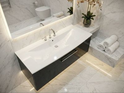 Lido Washbasin Countertop 122 cm