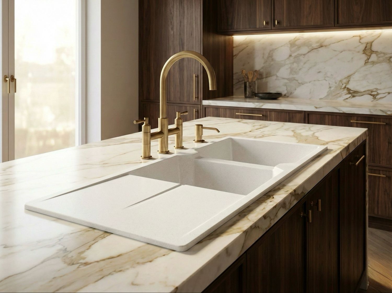 Farah 116 cm x 50 cm Built-in Kitchen Sink