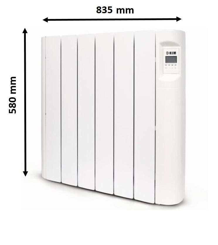 Radiateur électrique HJM avec thermostat 1500 W à 9 éléments
