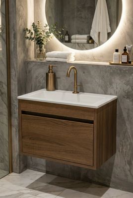 Meuble de salle de bains Oceana 56 cm à un tiroir (sans vasque)