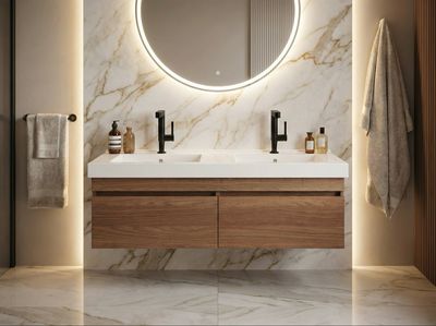 Bathroom Furniture Surf 120 cm with Two Drawers (Without Basin)