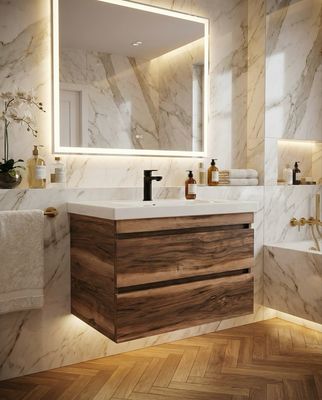 Bathroom Furniture Spazio 70 cm with Two Drawers (without Basin)